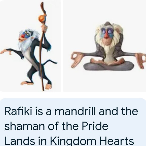 RAFIKI  vintage  LION KING - Picture 1 of 3